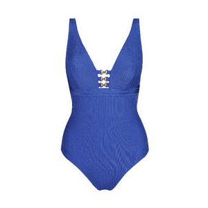 MARIE JO maillot de bain 1 pi&egrave;ce sans armatures Emly Bleu &eacute;lectrique - Taille S