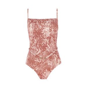 SORAYA maillot de bain 1 pi&egrave;ce bustier Romane sans armatures Iris Rose - Taille S