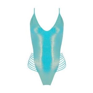 LULI FAMA maillot de bain 1 pièce trikini sans armatures Luminous Bleu ciel - Taille S