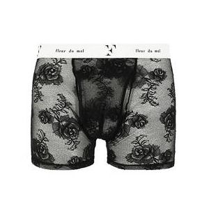 FLEUR DU MAL boxer homme en dentelle Core Noir - Taille S