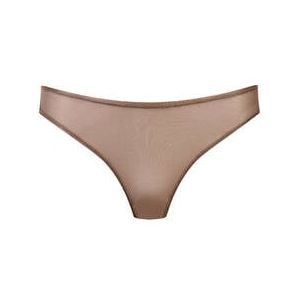 MAISON CLOSE slip ouvert French Kiss Light Moka - Taille XS
