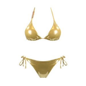 ACQUADICOCCO maillot de bain 2 pi&egrave;ces triangle Luxury Oro Or - Taille S