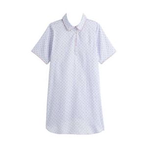 LAURENCE TAVERNIER chemise de nuit en coton Miss Dotty Bleu/Rouge - Taille S