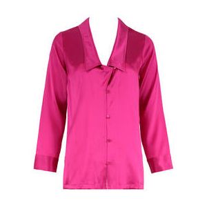 MARJOLAINE chemisier en soie Victoria Fuchsia - Taille 36