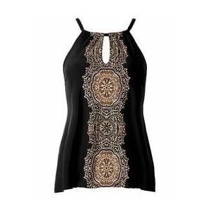 MIRACLESUIT haut de maillot de bain tankini sans armatures Cappadocia Noir/Beige - Taille 40