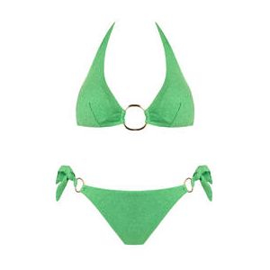 ACQUADICOCCO maillot de bain 2 pièces triangle Lurex Verde Vert pomme - Taille S