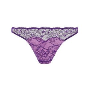 DITA VON TEESE string en dentelle Tryst Violet - Taille XS
