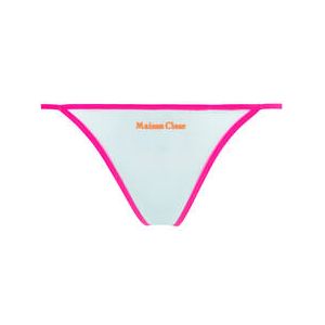 MAISON CLOSE micro string Panorama Bleu Turquoise/Rose - Taille XS