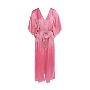 MARJOLAINE d&eacute;shabill&eacute; long Chrom&eacute;a en soie Calista Rose - Taille XS