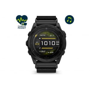 Garmin Tactix 8 AMOLED 51 mm Cardio-Gps Noir - Taille TU