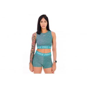 Nike Pro AOP v&ecirc;tement running femme Bleu - Taille XS