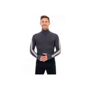 Icebreaker ZoneKnit Mérinos Half Zip 200 vêtement running homme Gris/argent - Taille M