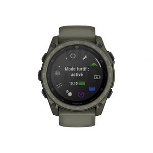 Garmin Tactix 8 AMOLED Cerakote 51 mm Cardio-Gps Kaki - Taille TU
