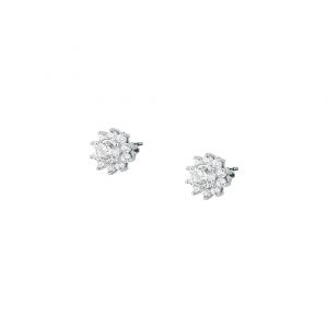 Boucles d'oreilles en argent 925/1000 recyclé et zircon