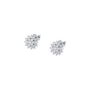 Boucles d'oreilles en argent 925/1000 recyclé et zircon