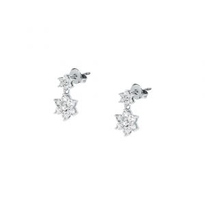 Boucles d'oreilles en argent 925/1000 recyclé et zircon