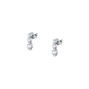 Boucles d'oreilles en argent 925/1000 recyclé et zircon