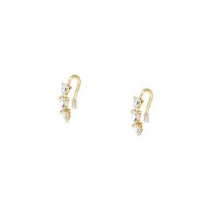 Boucles d'oreilles en or 375/1000 et zircon