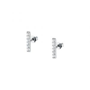 Boucles d'oreilles en argent 925/1000 et zircon
