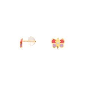Boucles d'oreilles en or 375/1000 et oxyde
