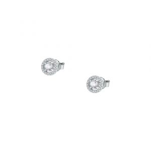 Boucles d'oreilles en argent 925/1000 recyclé et zircon