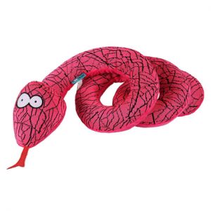 COOCKOO-Jouet peluche Chien – Reggie rose – 140 x 10 x 10 cm