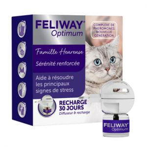 FELIWAY-Feliway Optimum - Diffuseur anti-stress + recharge 48 ml