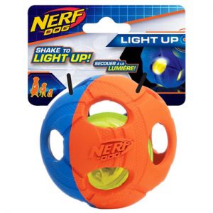NERF-Jouet Chien &ndash; Nerf Balle LED coloris rouge &ndash; Taille M