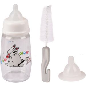 FLAMINGO-Gamelle - Flamingo Set biberon Akela Gris et transparent - 140 ml