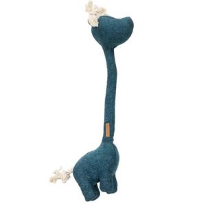 EUROPET-Jouet Chien &ndash; Peluche girafe George coloris bleu &ndash; 20 x 52 cm
