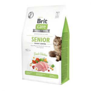 BRIT CARE CAT-Croquettes chat - Brit Care Cat Grain Free Senior and weight control- 0,4kg