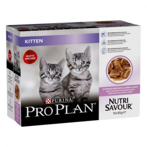 PRO PLAN-Bo&icirc;tes Chat &ndash; Pro Plan Sachet Sauce Junior Dinde - 10 x 85 g