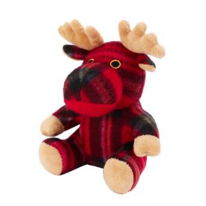 WOUAPY-Wouapy Jouet Chien Peluche Cerf + sifflet Rouge - 18 x 12 x 10 cm