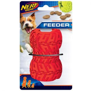 NERF-Jouet Chien &ndash; Nerf Distributeur de Friandises coloris rouge &ndash; Taille M