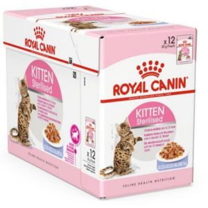 ROYAL CANIN-Royal Canin Sachet Gel&eacute;e Kitten Sterilised - 12 x 85 g
