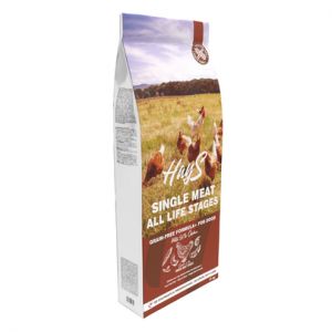 HAYS-Hays Croquettes Sans C&eacute;r&eacute;ales mono prot&eacute;ine de poulet &ndash; 12 kg