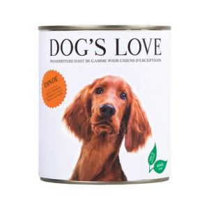 DOG'S LOVE-Boîte Chien – Dog's Love pâtée à la Dinde - 800 gr