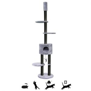 PETREBELS-Petrebels Anna 240 Gris &ndash; 40 x 40 x 230 &ndash; 265 cm