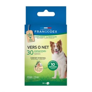 FRANCODEX-Vermifuge pour chien et chiot Vers O Net - 30 comprim&eacute;s