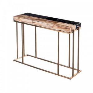 Console pierre naturelle acier 120cm CESARO