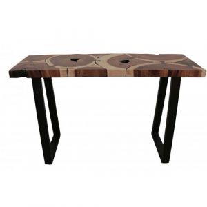 Console Nature en Bois de Suar et Métal - Collection ROOTY