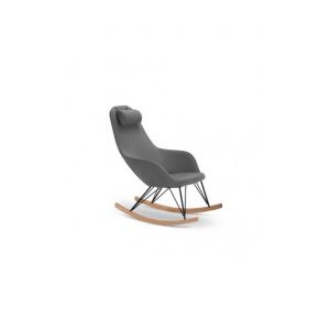 Fauteuil Rocking chair gris TEXAS