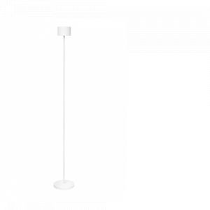 Lampadaire extérieur mobile blanc FAROL