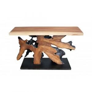 Console Racine Plateau Naturel - Collection SAMAN