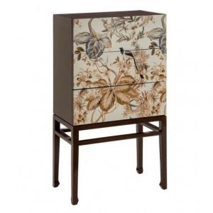 Armoire fleurs bois de sapin CABINET