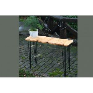 Console Nature en Pin et Métal 110 cm - Collection Taïga