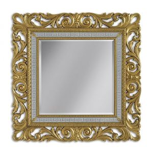 Miroir carré ou rectangulaire bois sculpté