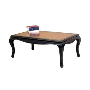 Table basse bicolore avec tirettes latérales