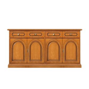 Grand meuble buffet en bois 4 portes 2 tiroirs