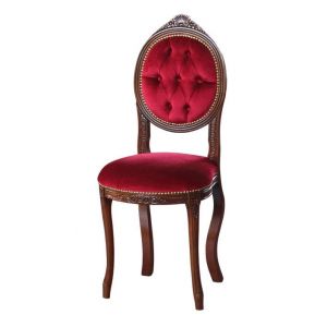 Chaise classique capitonnée Ovalina